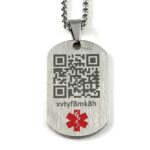 Placa de identificación militar, Dog Tag, Placa de identificación personal, Información del paciente, pulsera de identificación, pulsera médica