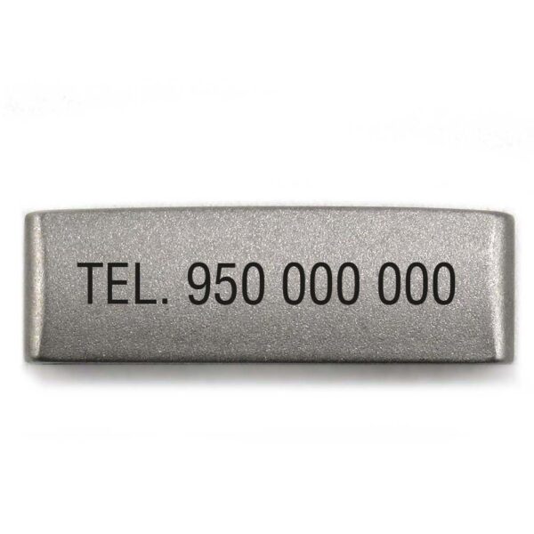 Placa grabada a láser