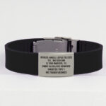 Pulsera de identificación personal. Pulsera de identificación médica