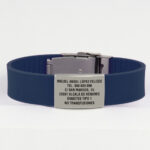 Pulsera de identificación médica. Pulsera de identificación personal.